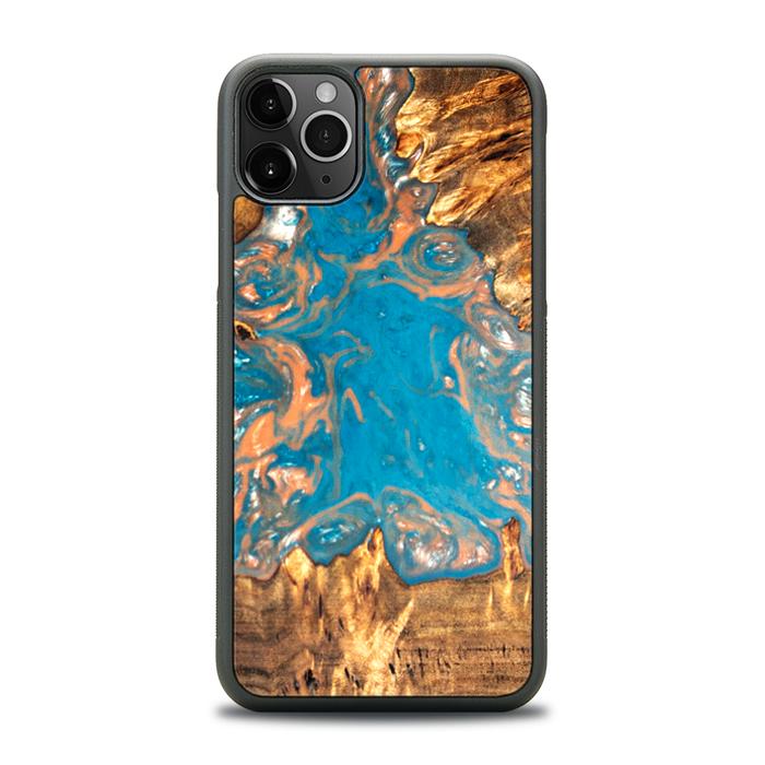 iPhone 11 Pro Max Handyhülle aus Harz und Holz - SYNERGY#B22