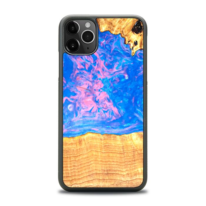iPhone 11 Pro Max Handyhülle aus Harz und Holz - SYNERGY#B23