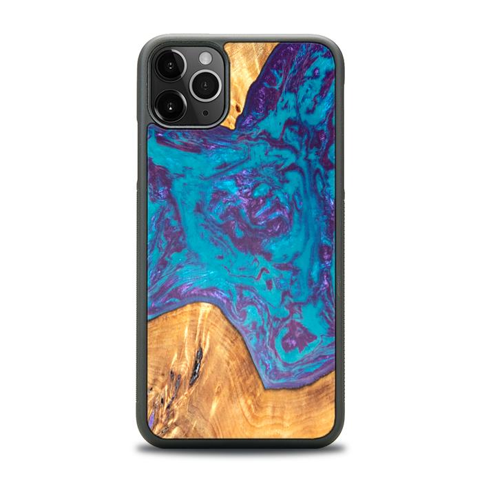 iPhone 11 Pro Max Handyhülle aus Harz und Holz - SYNERGY#B25