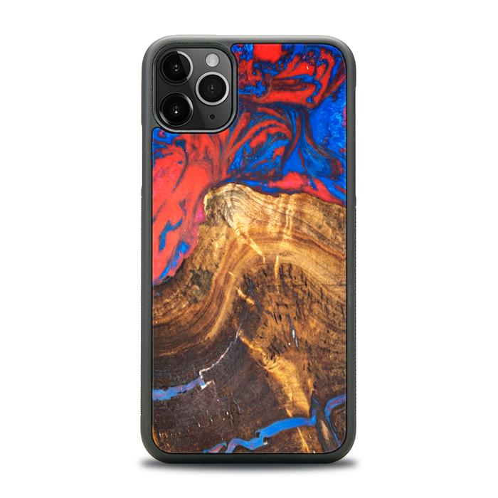 iPhone 11 Pro Max Handyhülle aus Harz und Holz - SYNERGY#B31