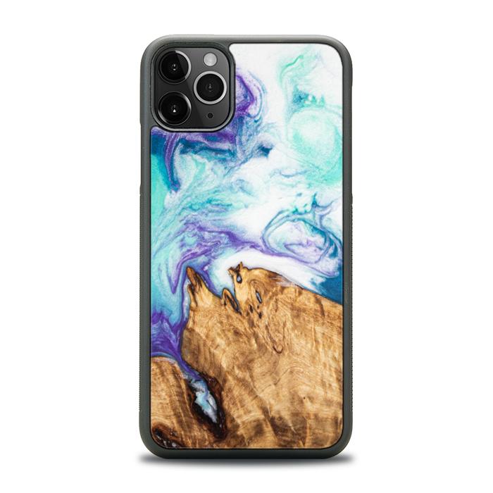 iPhone 11 Pro Max Handyhülle aus Harz und Holz - SYNERGY#C17