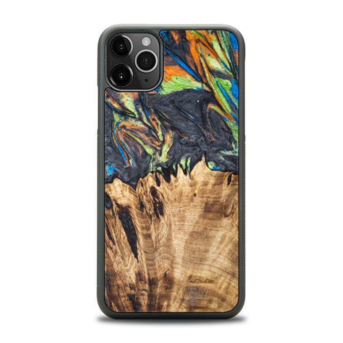 iPhone 11 Pro Max Handyhülle aus Harz und Holz - SYNERGY#C22