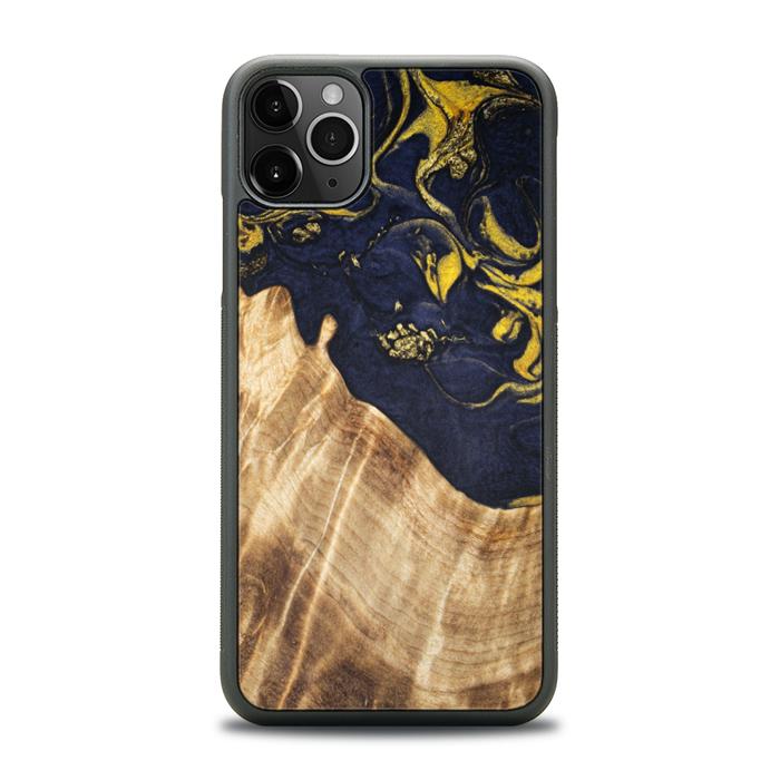 iPhone 11 Pro Max Handyhülle aus Harz und Holz - SYNERGY#C26