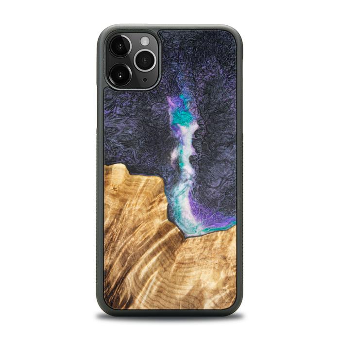 iPhone 11 Pro Max Handyhülle aus Harz und Holz - SYNERGY#C7
