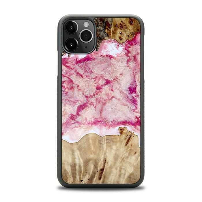 iPhone 11 Pro Max Handyhülle aus Harz und Holz - Synergy#D101