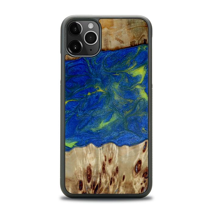 iPhone 11 Pro Max Handyhülle aus Harz und Holz - Synergy#D102
