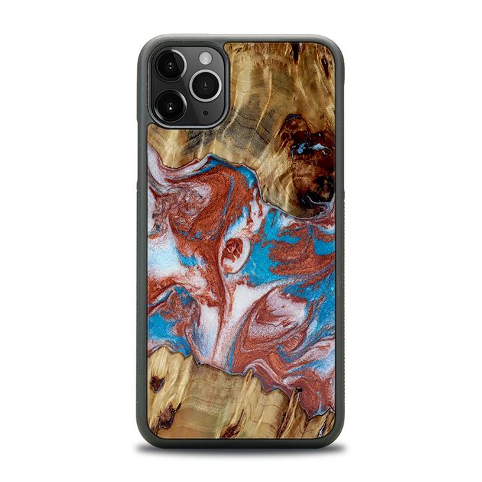 iPhone 11 Pro Max Handyhülle aus Harz und Holz - Synergy#D103