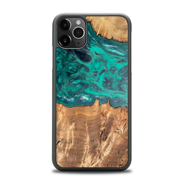 iPhone 11 Pro Max Handyhülle aus Harz und Holz - Synergy#D112