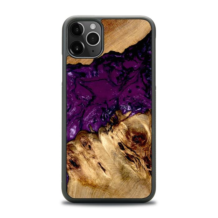 iPhone 11 Pro Max Handyhülle aus Harz und Holz - Synergy#D113