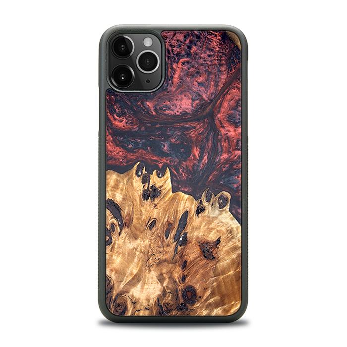 iPhone 11 Pro Max Handyhülle aus Harz und Holz - Synergy#D118