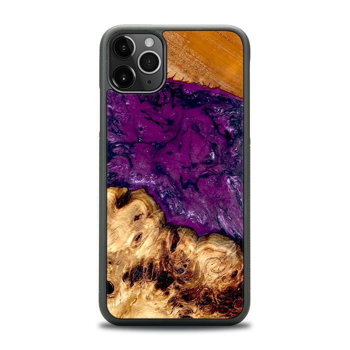 iPhone 11 Pro Max Handyhülle aus Harz und Holz - Synergy#D130