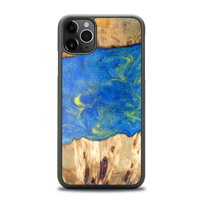 iPhone 11 Pro Max Handyhülle aus Harz und Holz - Synergy#D131