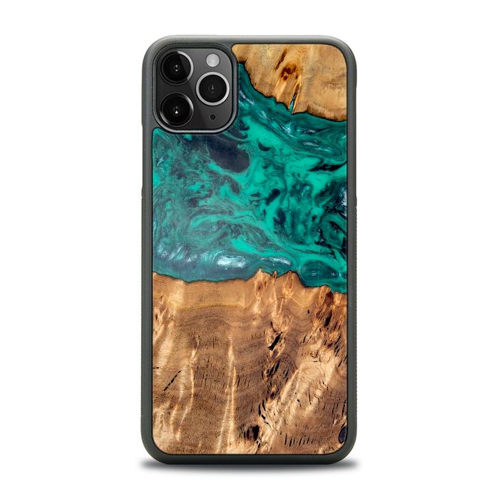 iPhone 11 Pro Max Handyhülle aus Harz und Holz - Synergy#D133