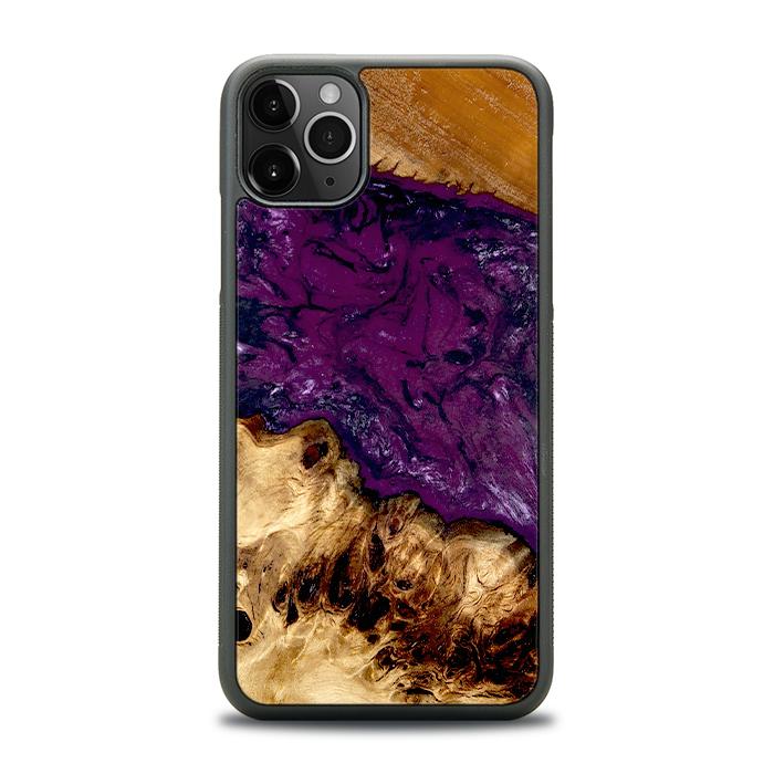 iPhone 11 Pro Max Handyhülle aus Harz und Holz - Synergy#D134