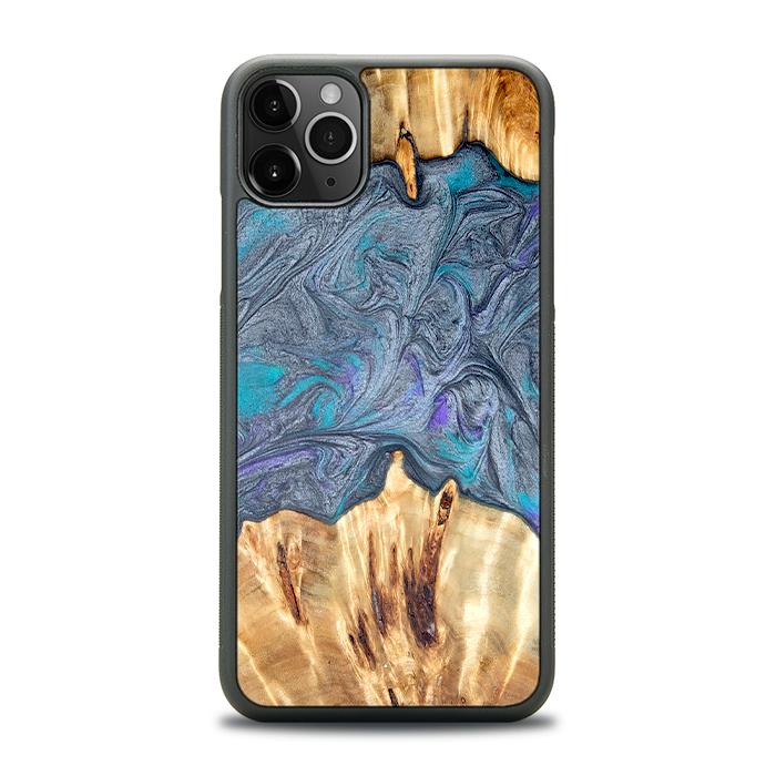 iPhone 11 Pro Max Handyhülle aus Harz und Holz - Synergy#D135