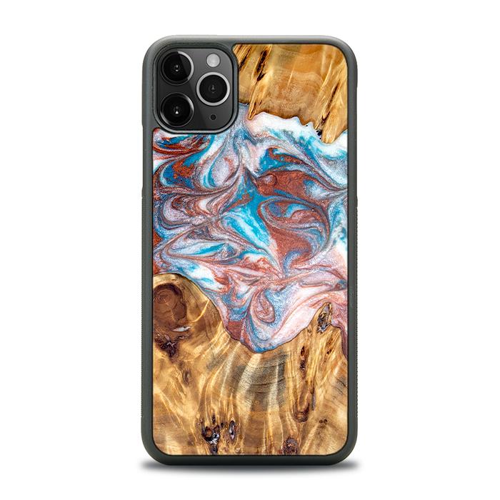 iPhone 11 Pro Max Handyhülle aus Harz und Holz - Synergy#D138