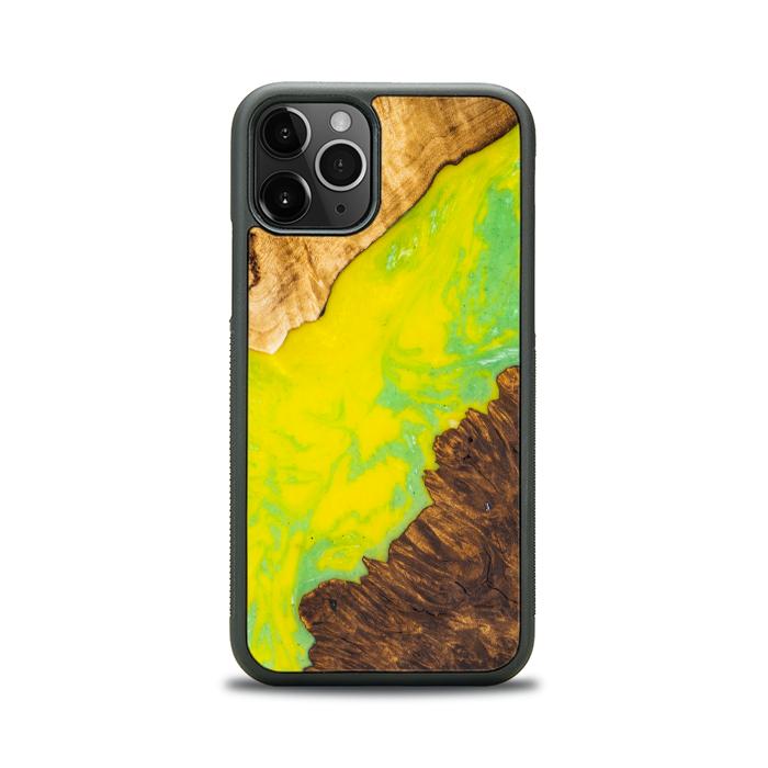 iPhone 11 Pro Handyhülle aus Harz und Holz - SYNERGY#A12