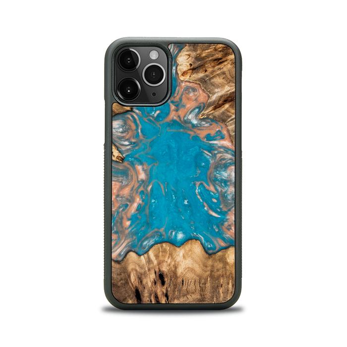 iPhone 11 Pro Handyhülle aus Harz und Holz - SYNERGY#A97