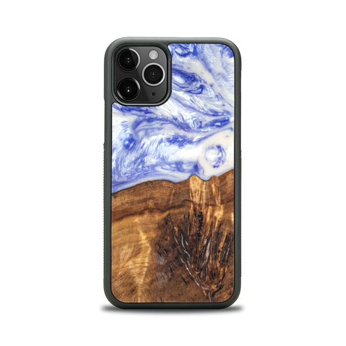 iPhone 11 Pro Handyhülle aus Harz und Holz - SYNERGY#B04