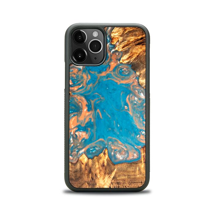 iPhone 11 Pro Handyhülle aus Harz und Holz - SYNERGY#B22