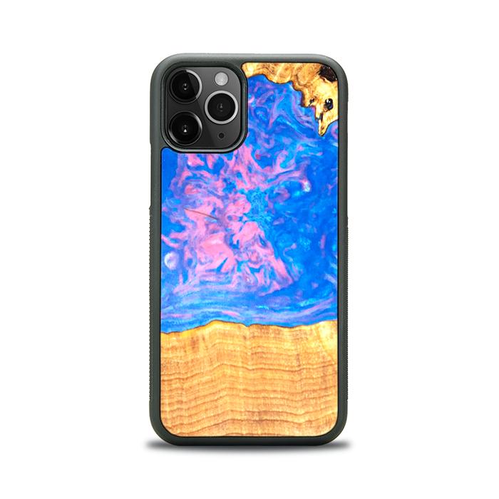 iPhone 11 Pro Handyhülle aus Harz und Holz - SYNERGY#B23