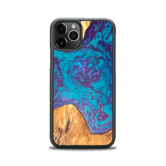 iPhone 11 Pro Handyhülle aus Harz und Holz - SYNERGY#B25