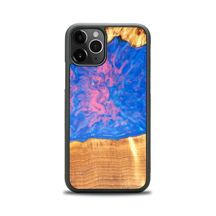 iPhone 11 Pro Handyhülle aus Harz und Holz - SYNERGY#B29