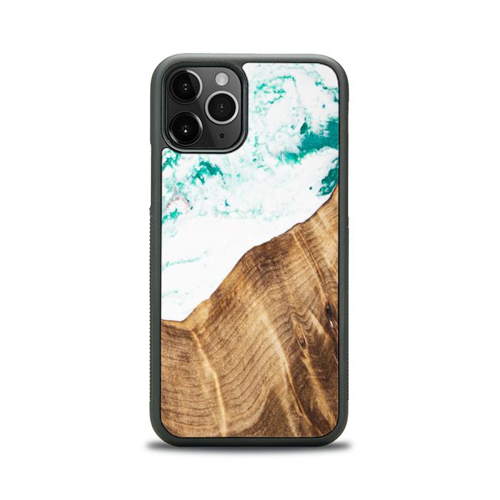 iPhone 11 Pro Handyhülle aus Harz und Holz - SYNERGY#C14