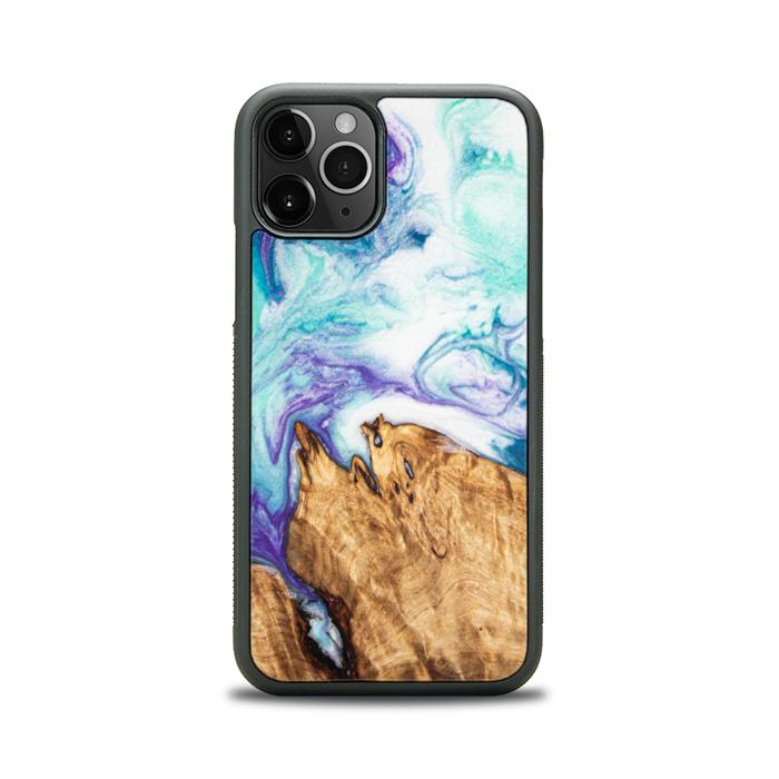 iPhone 11 Pro Handyhülle aus Harz und Holz - SYNERGY#C17