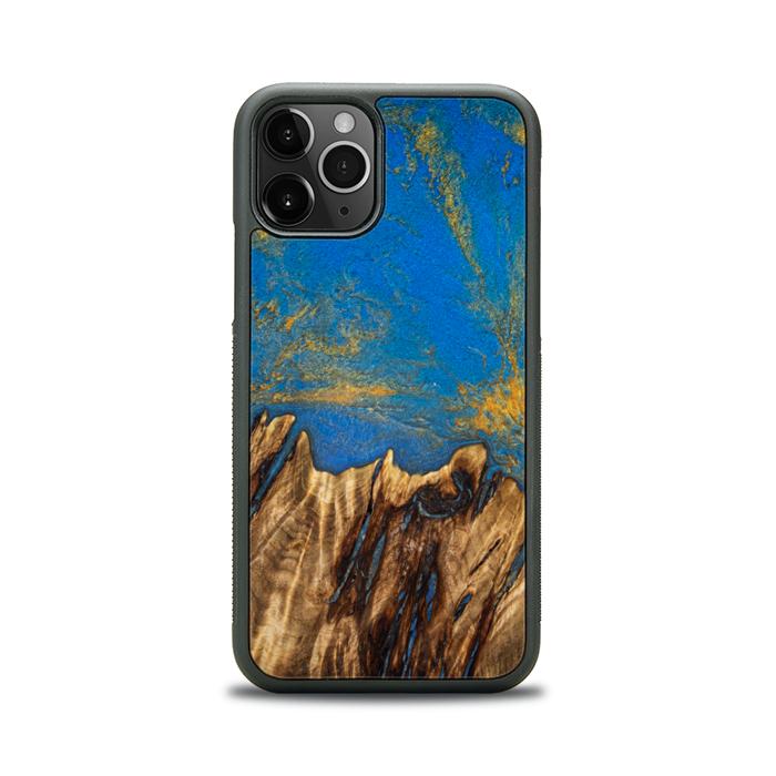 iPhone 11 Pro Handyhülle aus Harz und Holz - SYNERGY#C43
