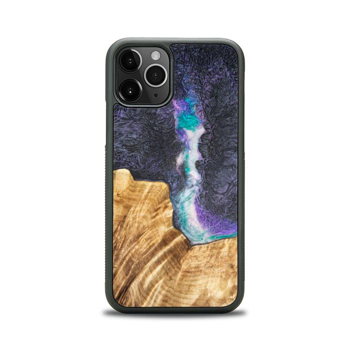 iPhone 11 Pro Handyhülle aus Harz und Holz - SYNERGY#C7