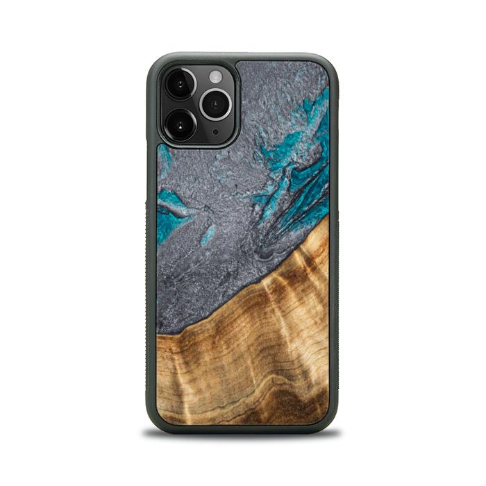 iPhone 11 Pro Handyhülle aus Harz und Holz - Synergy#C45