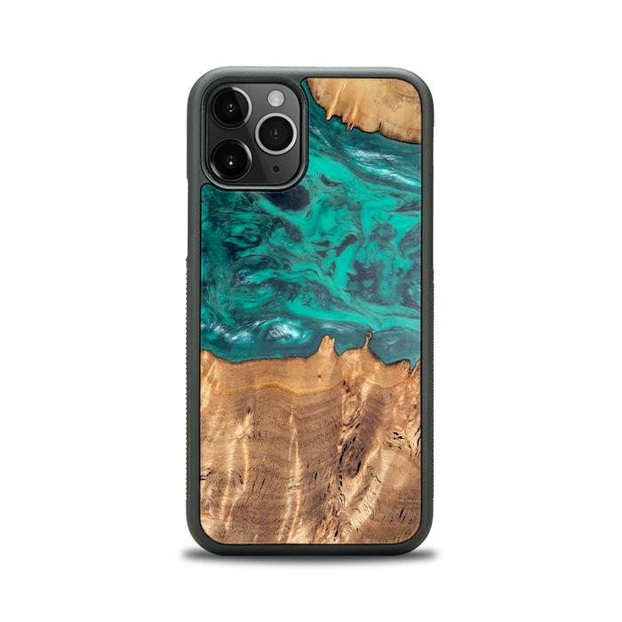 iPhone 11 Pro Handyhülle aus Harz und Holz - Synergy#D112