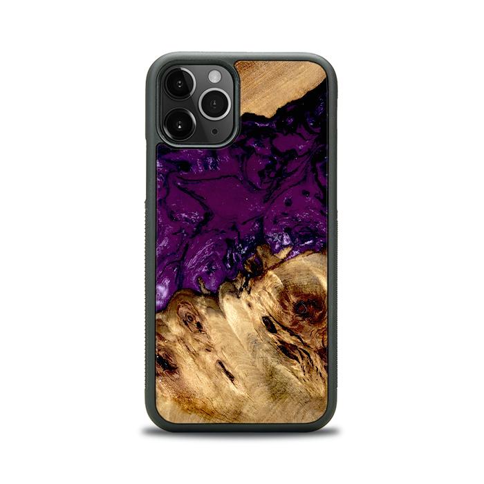 iPhone 11 Pro Handyhülle aus Harz und Holz - Synergy#D113