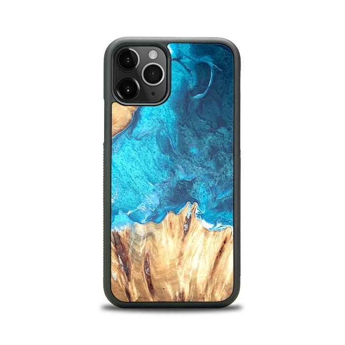 iPhone 11 Pro Handyhülle aus Harz und Holz - Synergy#D115
