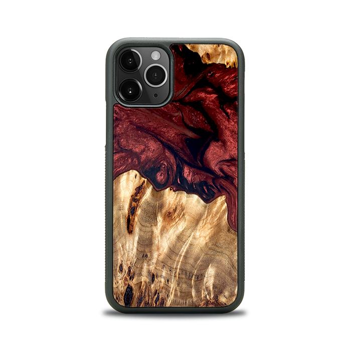 iPhone 11 Pro Handyhülle aus Harz und Holz - Synergy#D121
