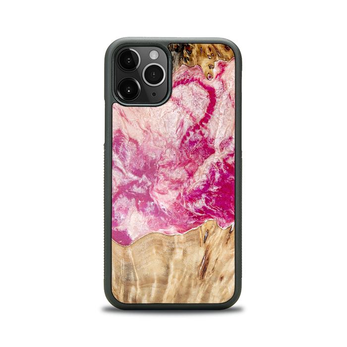 iPhone 11 Pro Handyhülle aus Harz und Holz - Synergy#D123