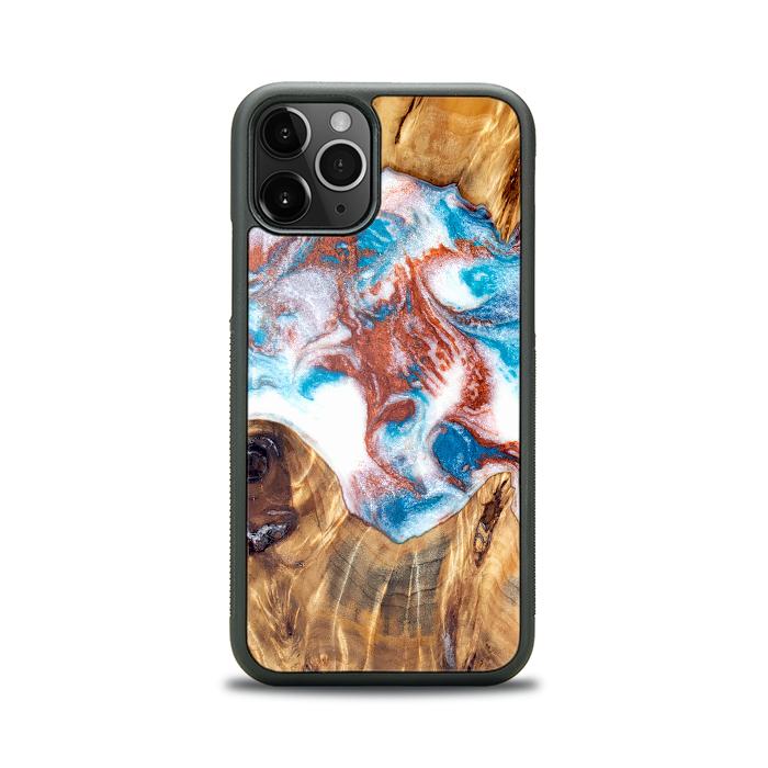 iPhone 11 Pro Handyhülle aus Harz und Holz - Synergy#D125