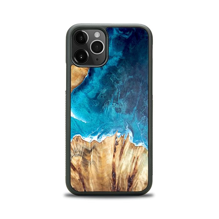 iPhone 11 Pro Handyhülle aus Harz und Holz - Synergy#D126