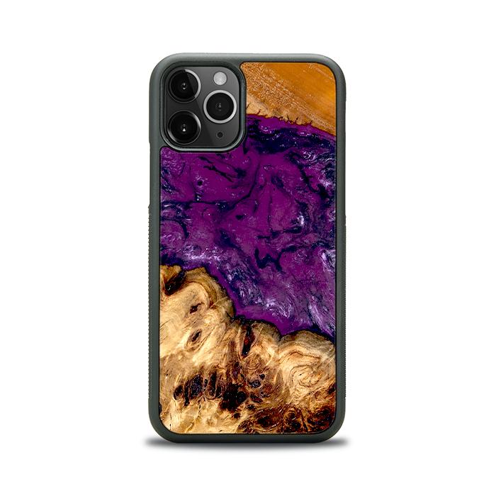 iPhone 11 Pro Handyhülle aus Harz und Holz - Synergy#D130