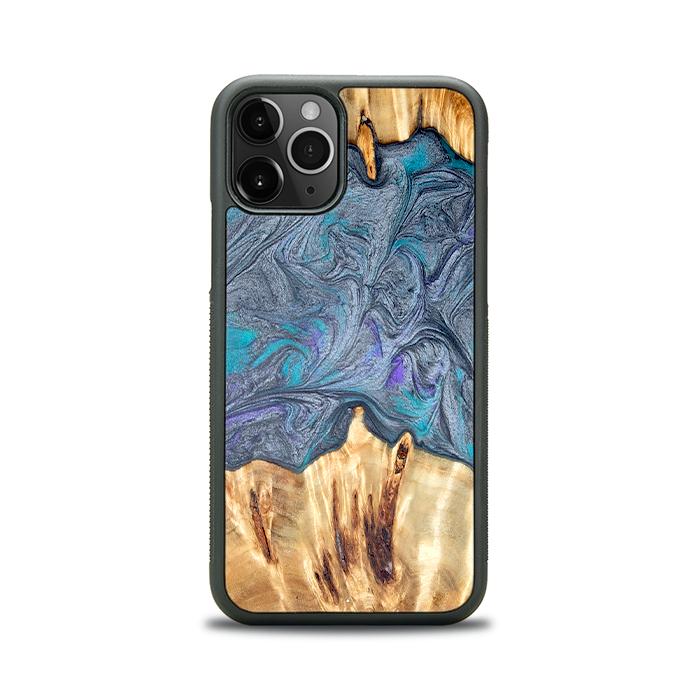iPhone 11 Pro Handyhülle aus Harz und Holz - Synergy#D135