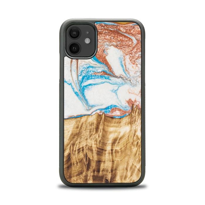 iPhone 11 Handyhülle aus Harz und Holz - SYNERGY#47