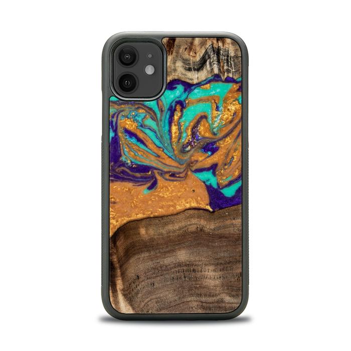 iPhone 11 Handyhülle aus Harz und Holz - SYNERGY#A122