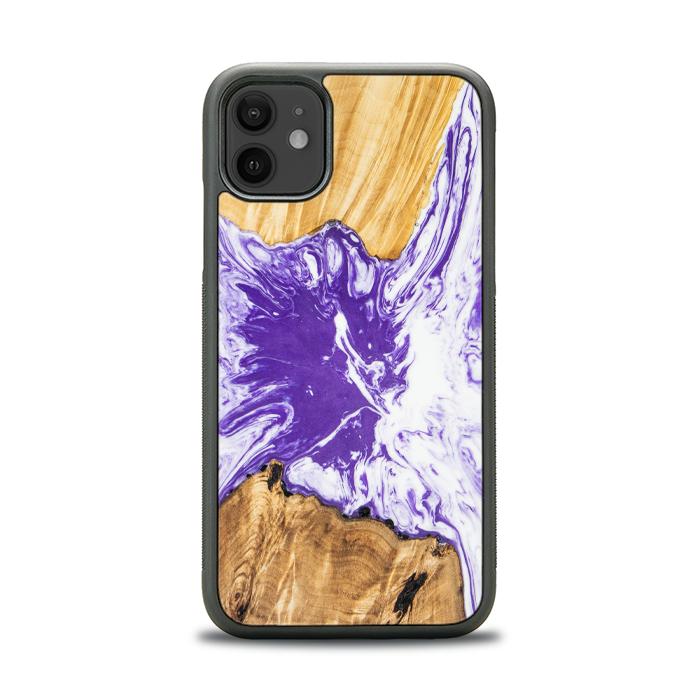 iPhone 11 Handyhülle aus Harz und Holz - SYNERGY#A79