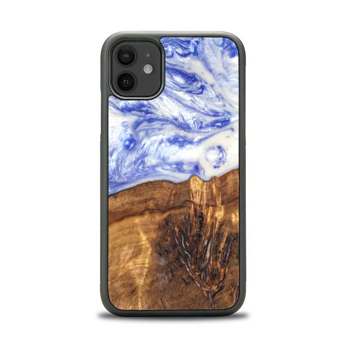iPhone 11 Handyhülle aus Harz und Holz - SYNERGY#B04