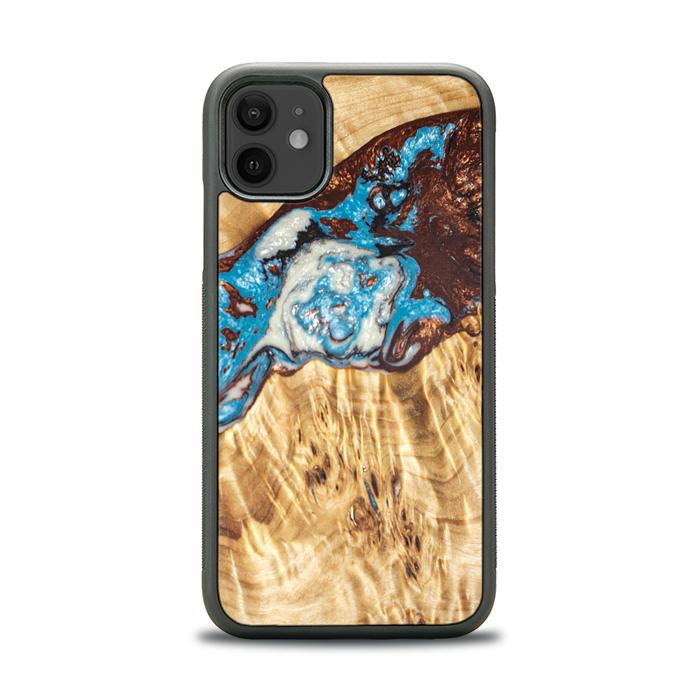 iPhone 11 Handyhülle aus Harz und Holz - SYNERGY#B12