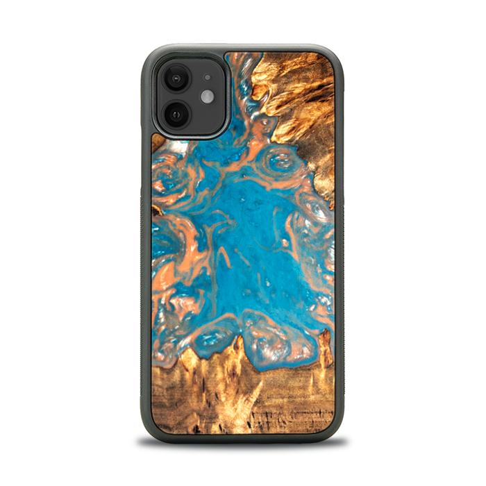 iPhone 11 Handyhülle aus Harz und Holz - SYNERGY#B22