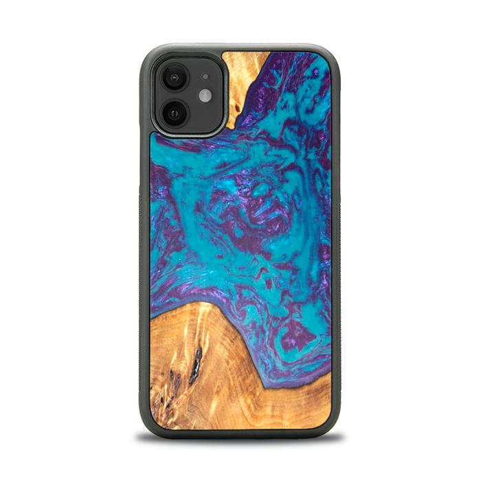 iPhone 11 Handyhülle aus Harz und Holz - SYNERGY#B25