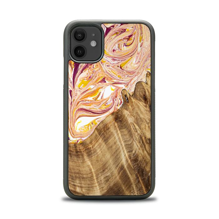 iPhone 11 Handyhülle aus Harz und Holz - SYNERGY#C48