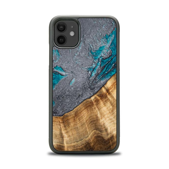 iPhone 11 Handyhülle aus Harz und Holz - Synergy#C45